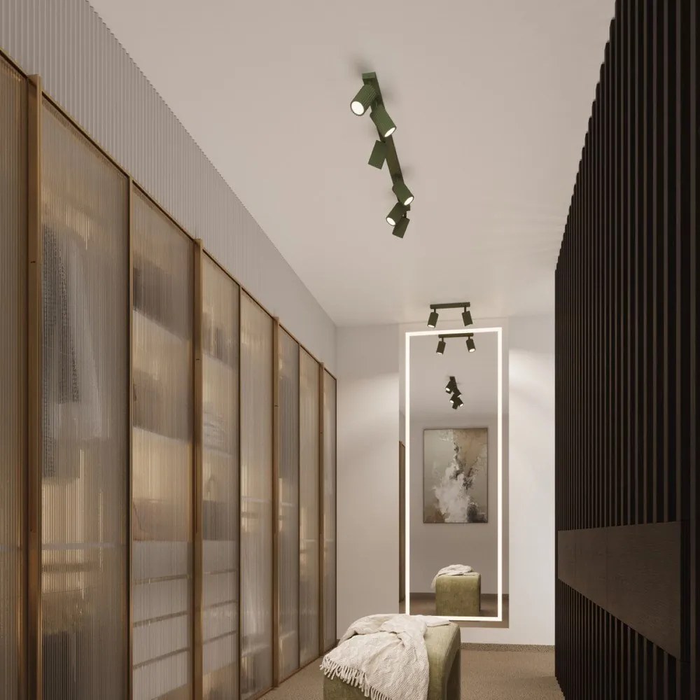 Zöld spotlámpa 6,5x30 cm Gleam – Sollux