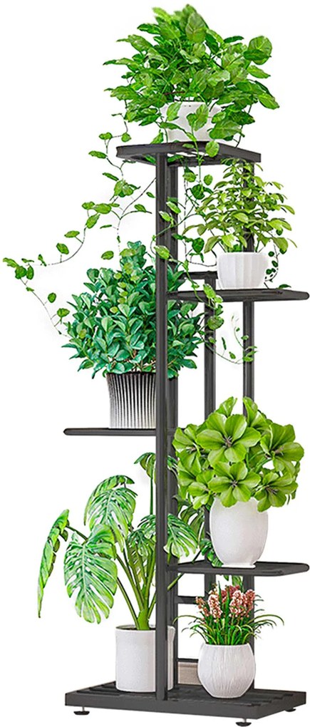 Fém állvány a virágokra, sötétszürke, BAMIR TYP 1