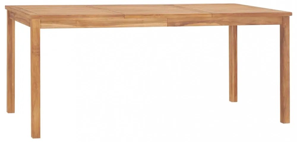 9 darabos tömör tíkfa kerti étkezőgarnitúra 180 x 90 cm