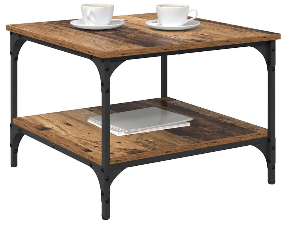 Dohányzóasztal Öreg fa 55 x 55 x 40 cm Faanyag