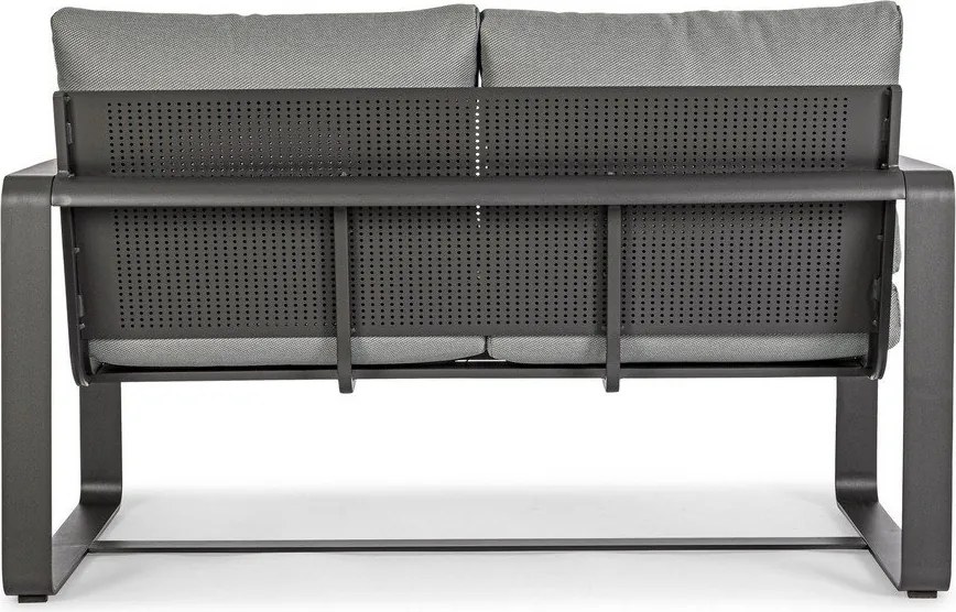 Szürke alumínium kerti kanapé Merrigan – Bizzotto