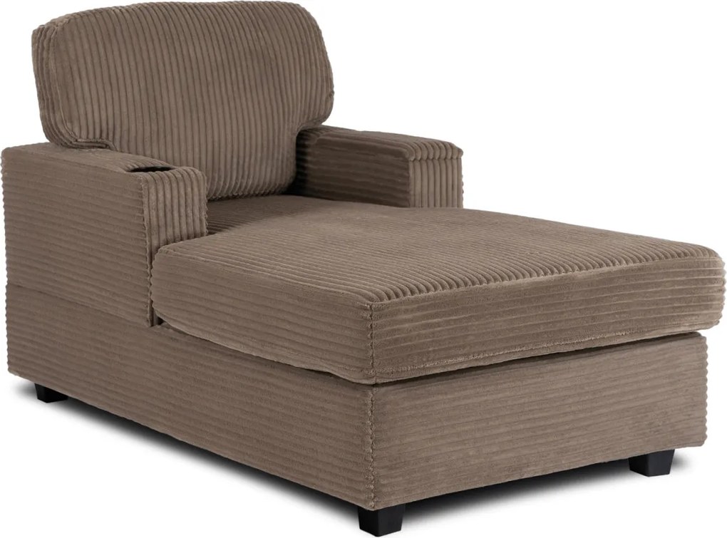 Pihenőfotel bézs színben, kordbársony kárpittal NEO