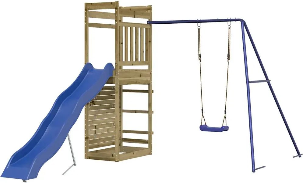 vidaXL impregnált fenyőfa kültéri játszószett