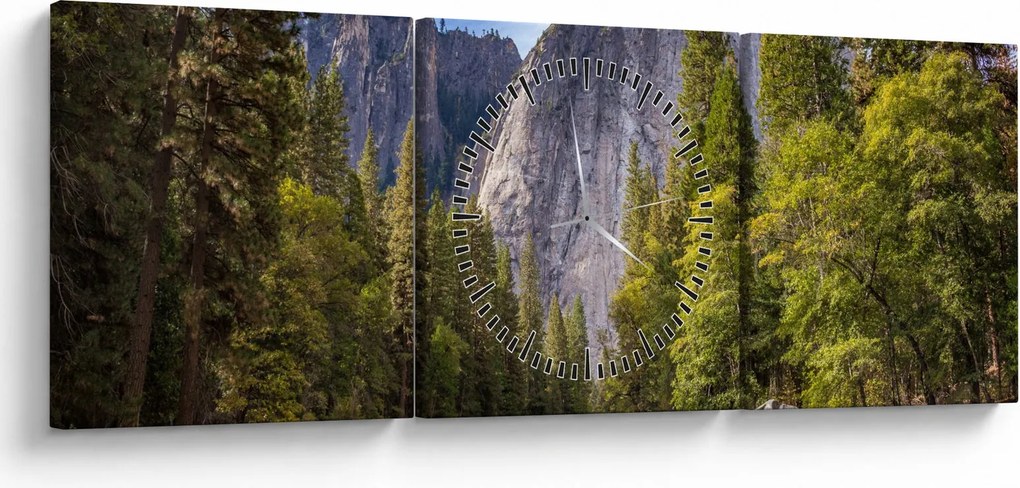 Kép - A Yosemite szikla alatt (órával) (90x30 cm)