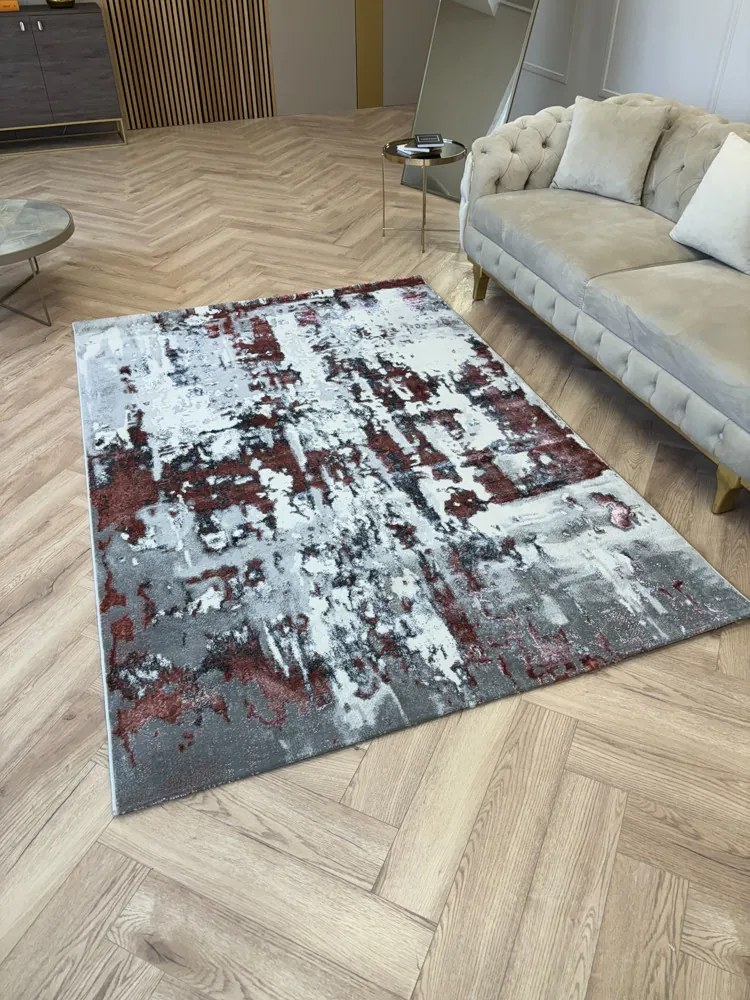 Sunset szürke-rózsaszín design szőnyeg 240x330