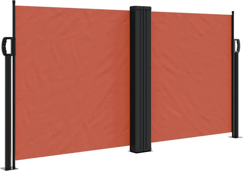 vidaXL terrakotta behúzható oldalsó napellenző 120 x 1000 cm