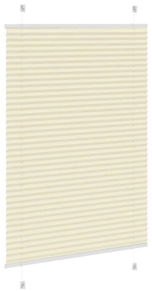 pliszírozott redőny krém 85x100 cm szövetszélesség 84,4 cm