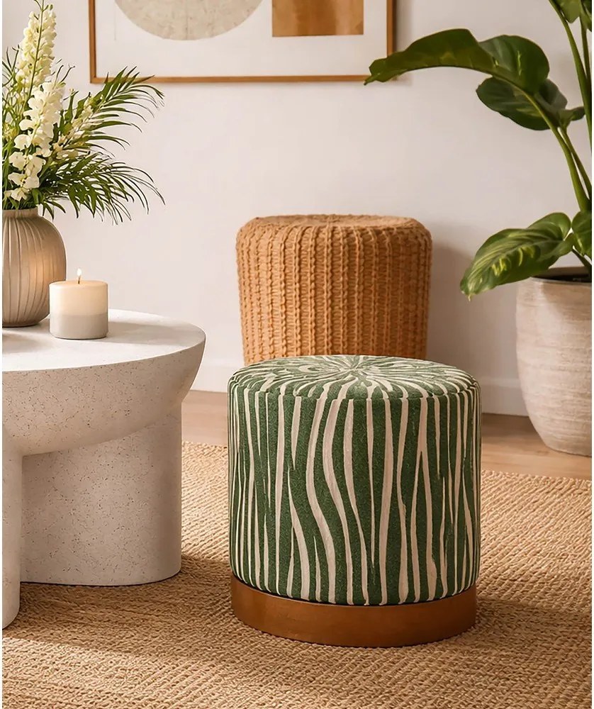 Zöld puff Savana – Mauro Ferretti