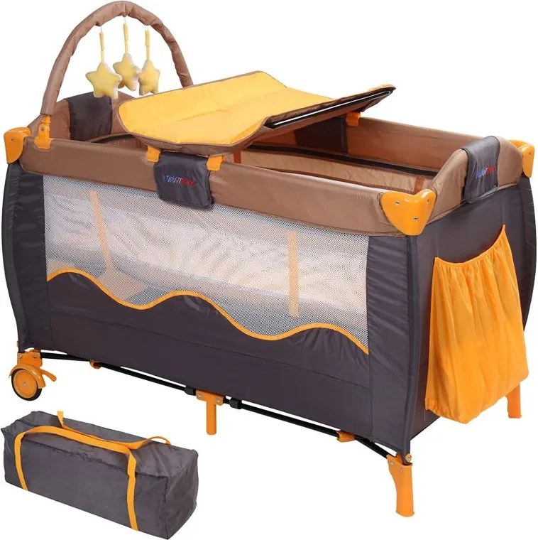 INFANTASTIC Gyerekágy hordozható KDRBT Orange