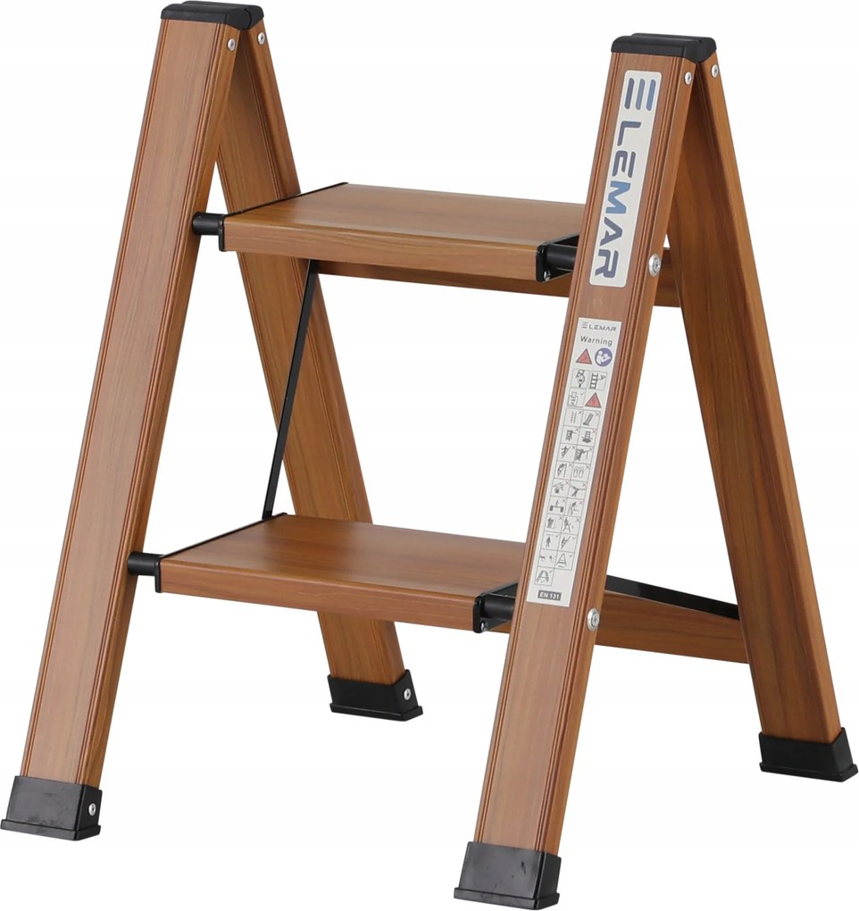 Háztartási létra 2 lépcsős alumínium összecsukható Slim Space-X Lemar 041302