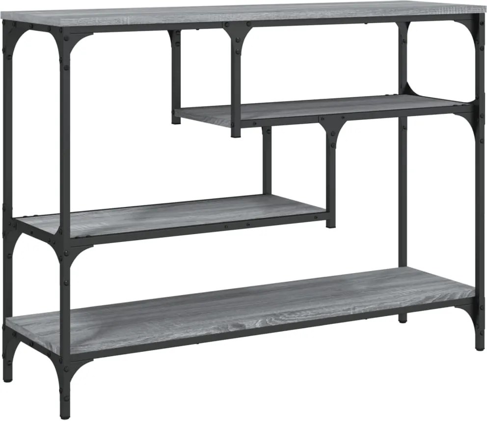 vidaXL szürke sonoma szerelt fa tálalóasztal 100x30x75 cm