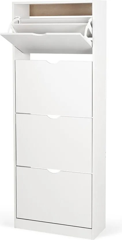 AVENBERG SLIM FLIP 4 Cipőtartó - fehér