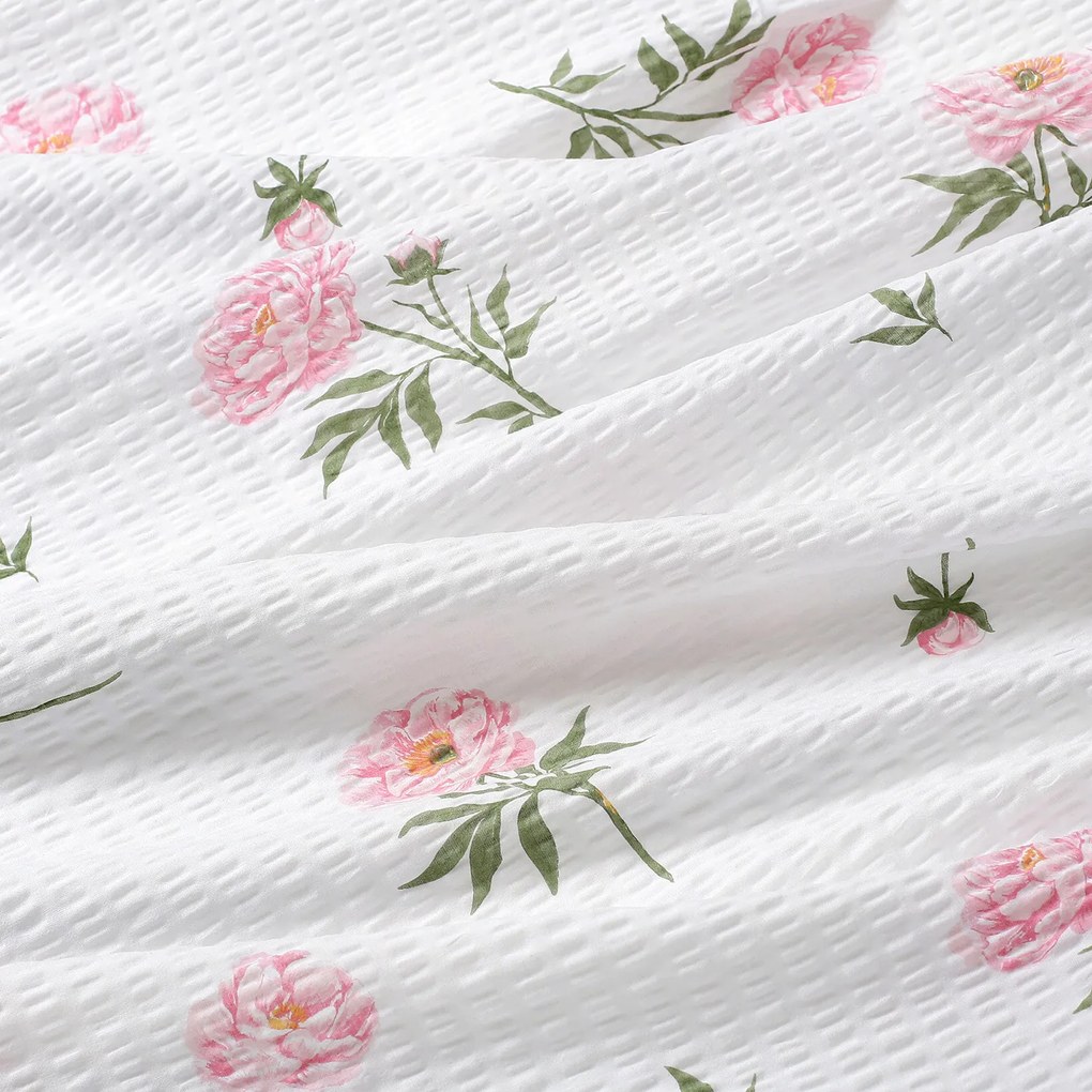Goldea krepp párnahuzat - pünkösdi rózsamintás 50 x 50 cm