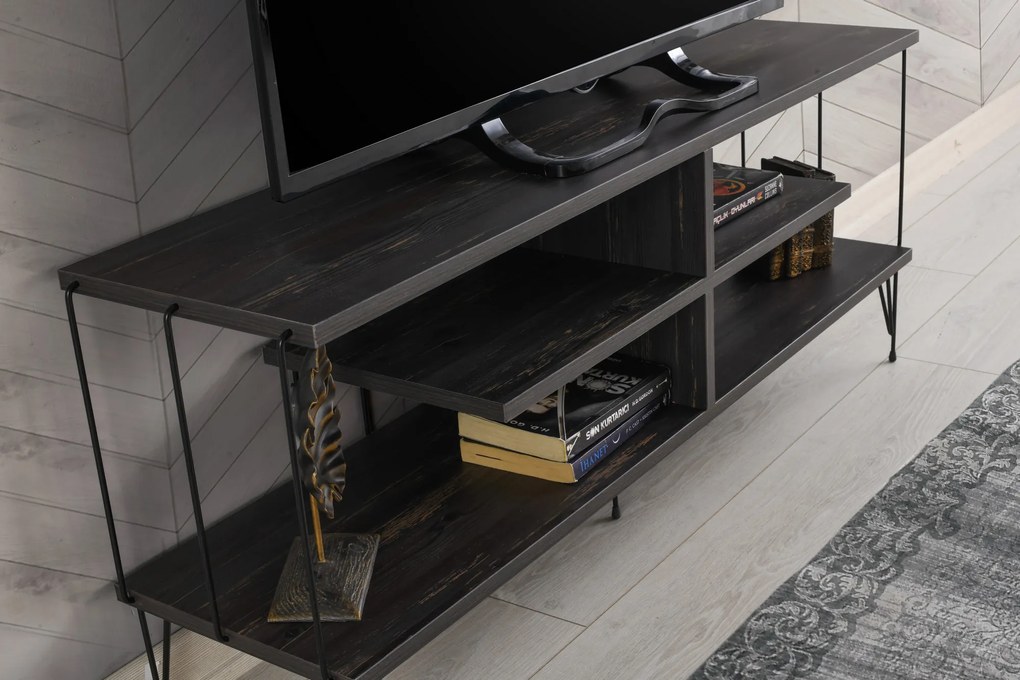 TV asztal/szekrény Elza (sötétbarna). 1072657