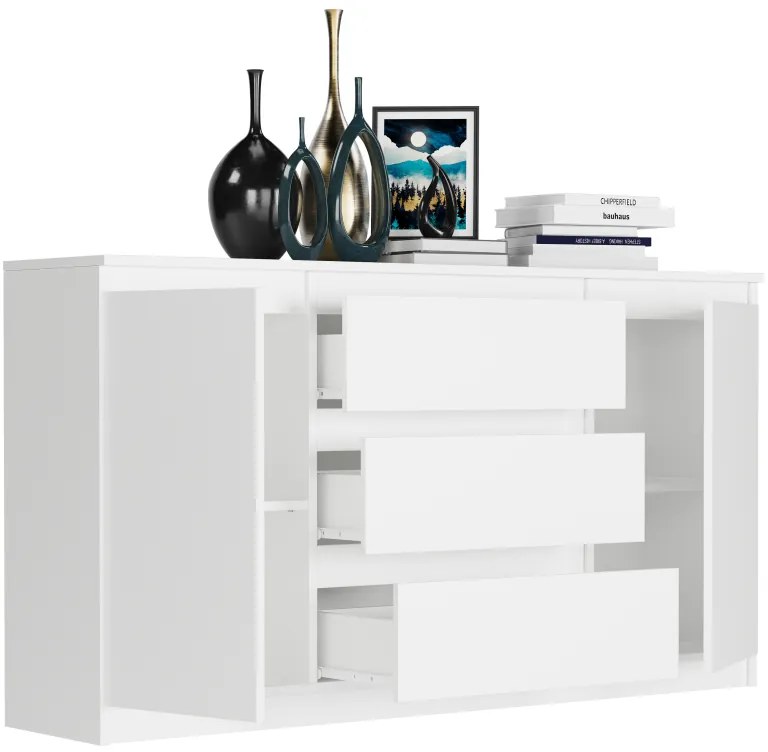 Tágas komód R-140-S3 - különböző színváltozatokban antracit mix artisan