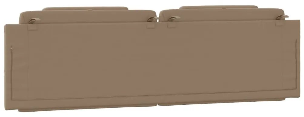 cappuccino színű műbőr fejtámla párna Viana 180 cm