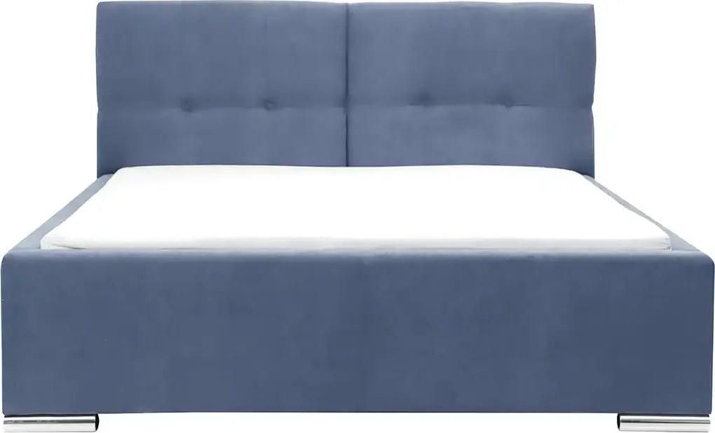Kárpitozott ágy tárolóval és FOLLER matraccal 160x200 cm Fekete
