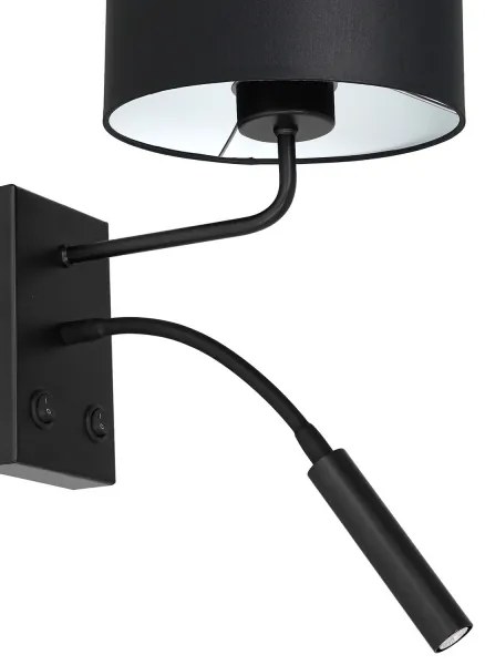 Fali lámpa ARDEN 1xE27/60W+1xG9/8W/230V fekete/fehér