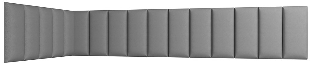 Kárpitozott panel 16 db. Quadra 100x220x50 cm (sötétszürke). Akció -16%. 1051979