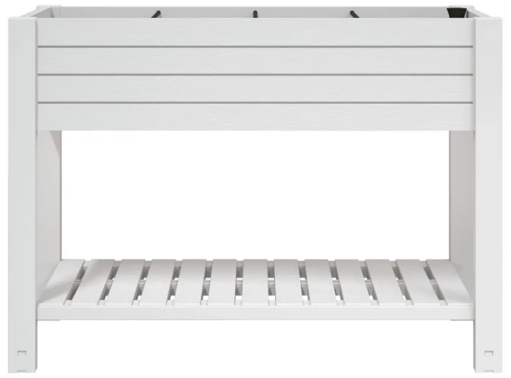 fehér polipropilén magaságyás 110x45x79 cm