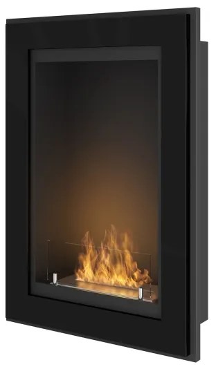 InFire - Beépített BIO kandalló 79x55 cm 3kW fekete