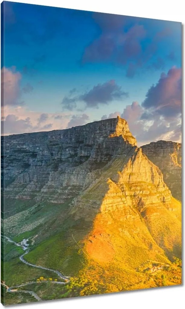 Vászonkép 70x100 Naplemente Hegyek Kilátás