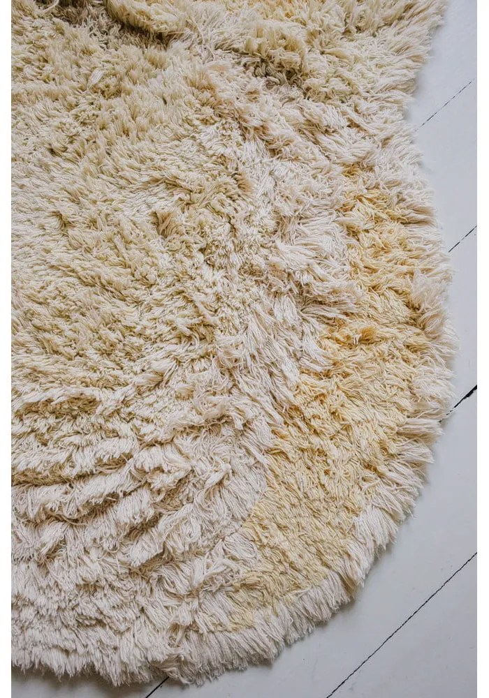 Sárga mosható kézi szövésű pamut gyerek szőnyeg 95x120 cm Ducky – Lorena Canals