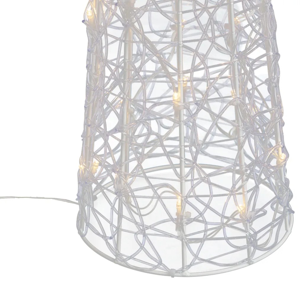 Karácsonyfa átlátszó 100 cm LED-del IP44 - Coni