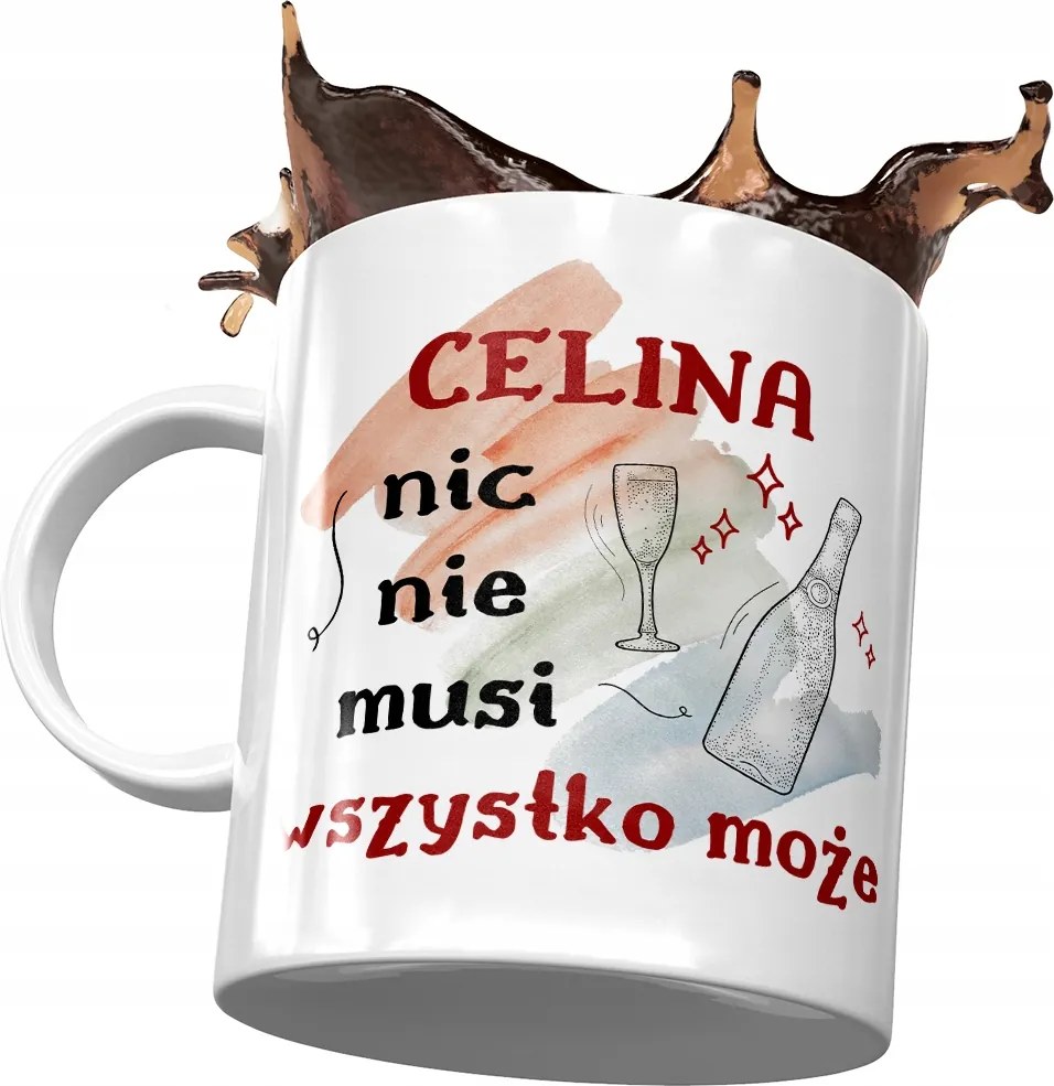 Bögre Celina Barátnő Feleség Ajándék Nyomtatott Fotóval