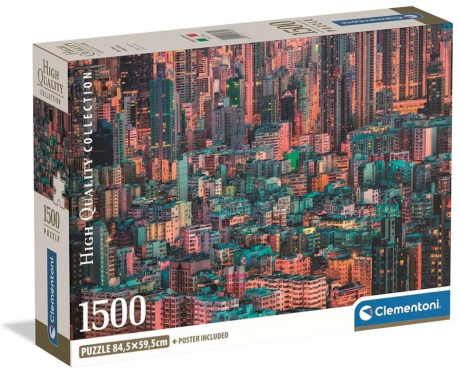 Hong Kong Hive 1500 db-os Compact puzzle Clementoni