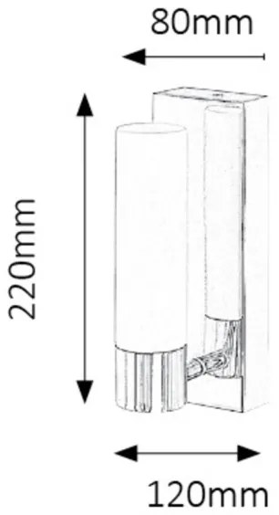 Rabalux 5749 - LED Fürdőszobai fali lámpa JIM 1xLED/5W/230V IP44