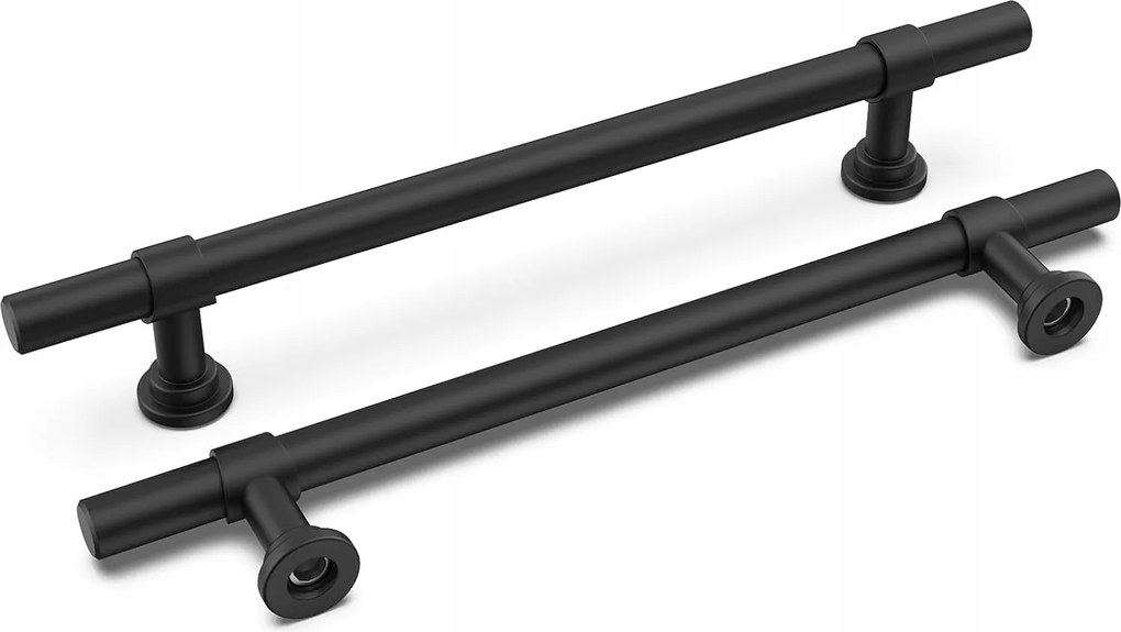 Lontan konyhaszekrény tartó, bútorfogantyú 5 db, fekete