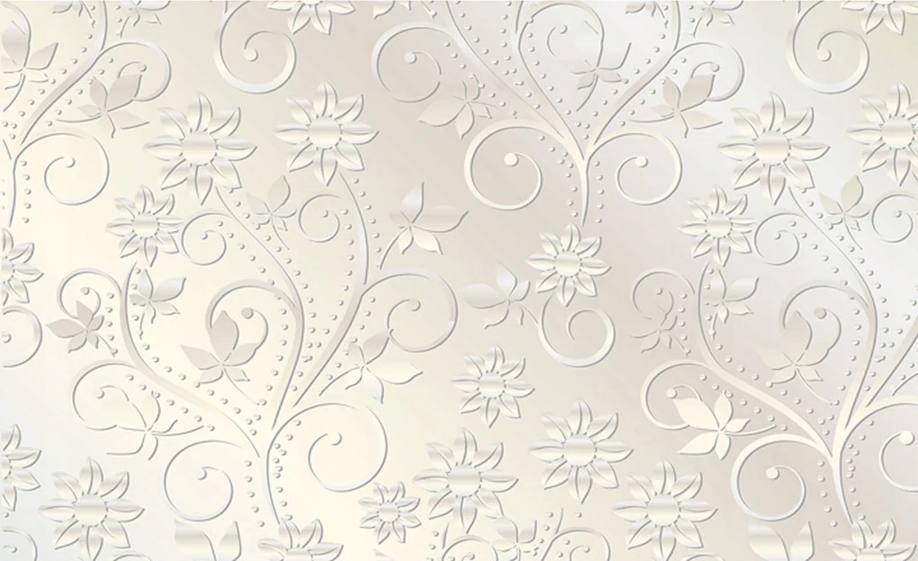 Fotótapéta Virágok Stilizált Finom Világos háttér 200x140 +ragasztó