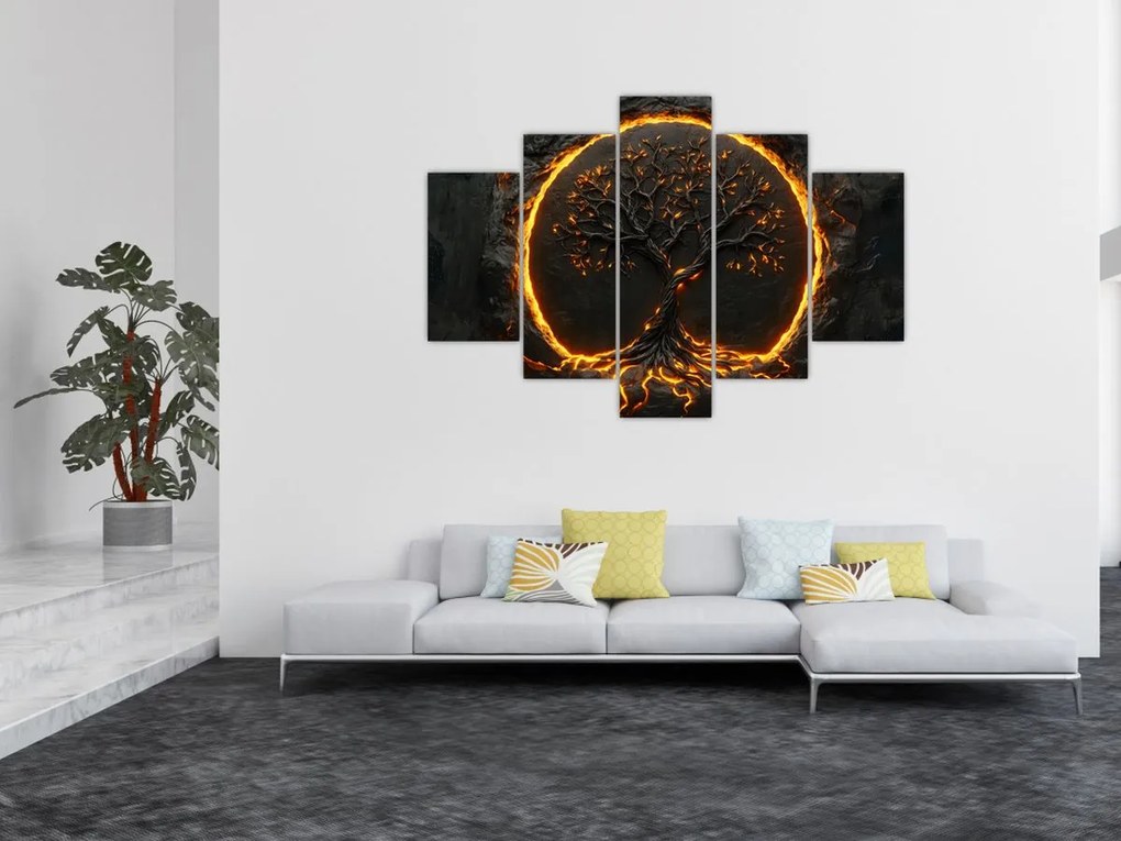 Kép – Életfa lávában II. (150x105 cm)