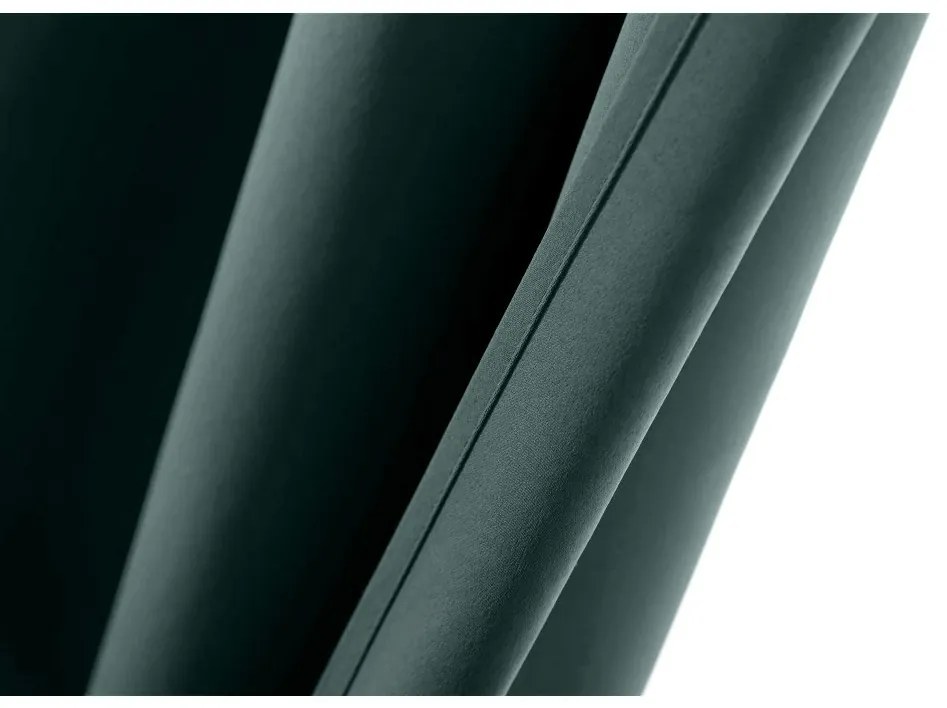 OXFORD türkiz függöny 140x250 cm Felfüggesztés: Fém gyűrűk