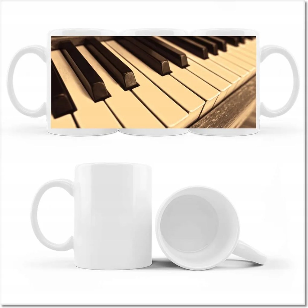 Fotó bögre Billentyűzet Zongora