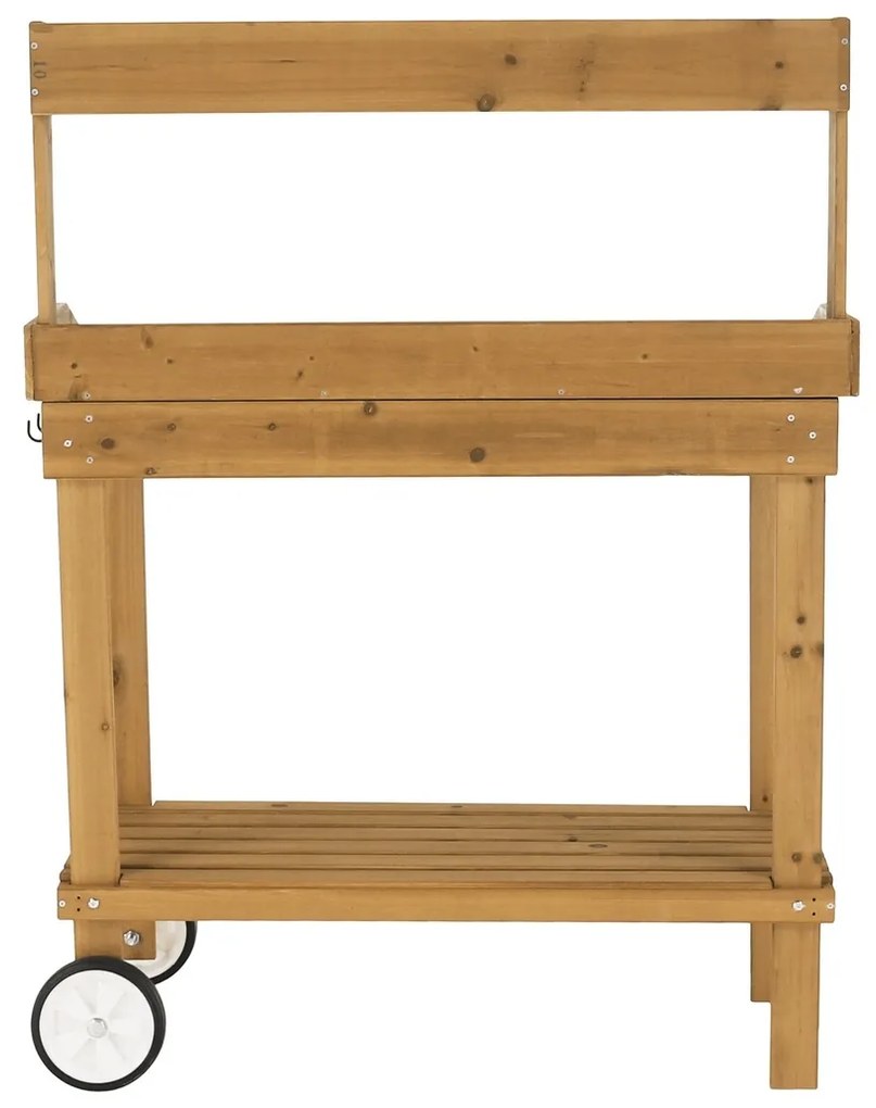 Bardy kerti munkaasztal, barna, 94 x 49 x 120 cm
