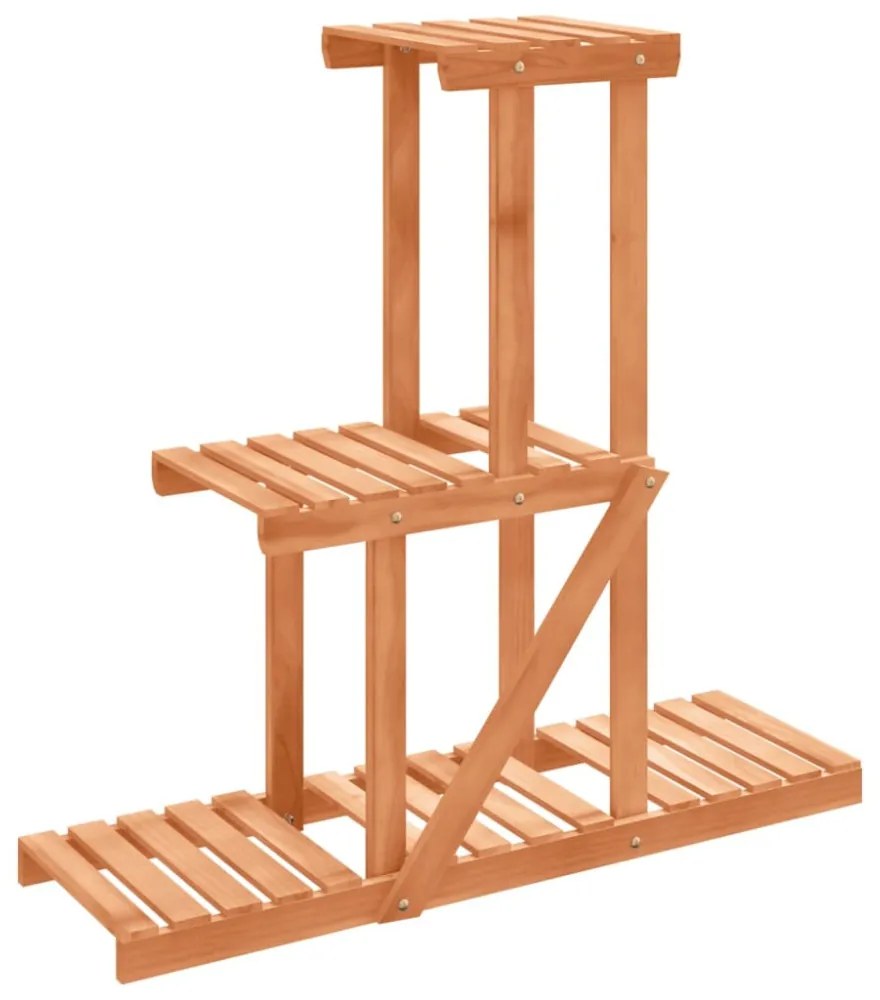 tömör fenyőfa virágtartó állvány 81 x 25 x 75,5 cm