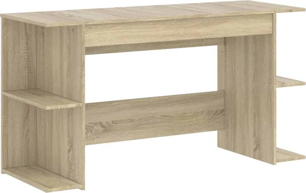 vidaXL sonoma tölgy színű szerelt fa íróasztal 140 x 50 x 75 cm