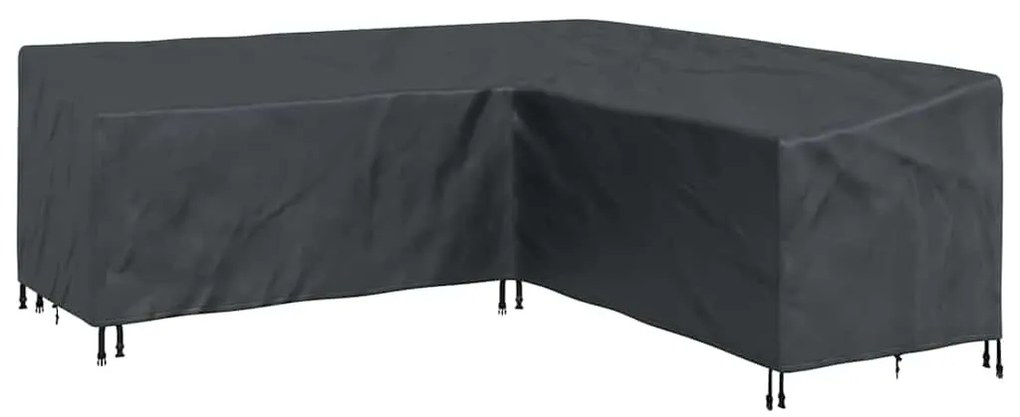 Kültéri bútorhuzat Fekete 220 x 220 x 80 cm 210D Oxford Szövet