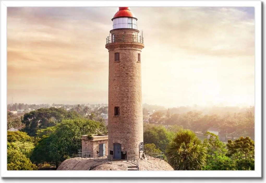 Poszterek keretben 60x40 Mahabalipuram világítótorony