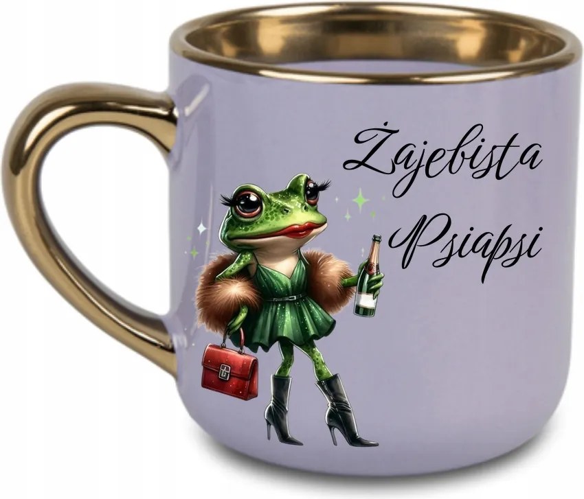 Elegáns prémium kutya bögre barátnőnek 400 Lila