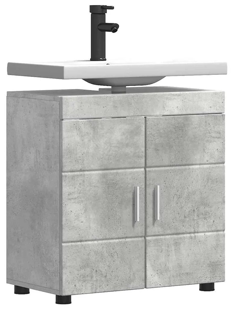 Fürdőszoba mosdószekrény TULUM Beton szürke 60 x 34 x 63 cm