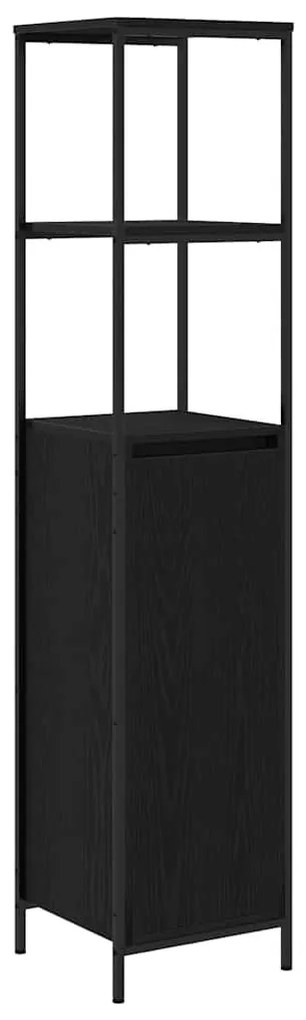 Fürdőszoba bútor szett 3 pcs Musta tammi 90 x 34.5 x 60 cm