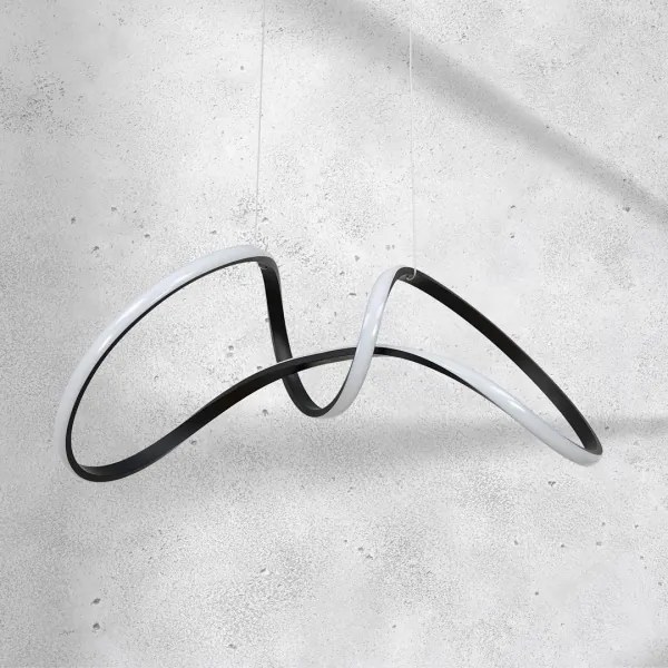 LED Csillár zsinóron TESORO LED/48W/230V fekete