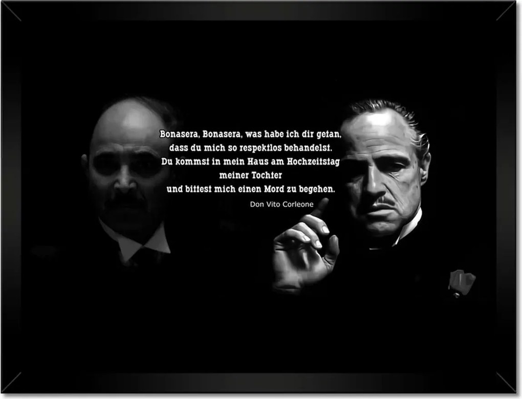 Poszterek keretben 40x30 Idézetek a Keresztapáról