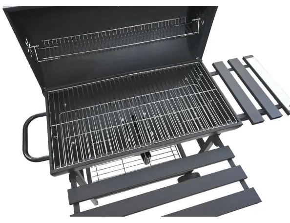 Faszenes grill, fekete