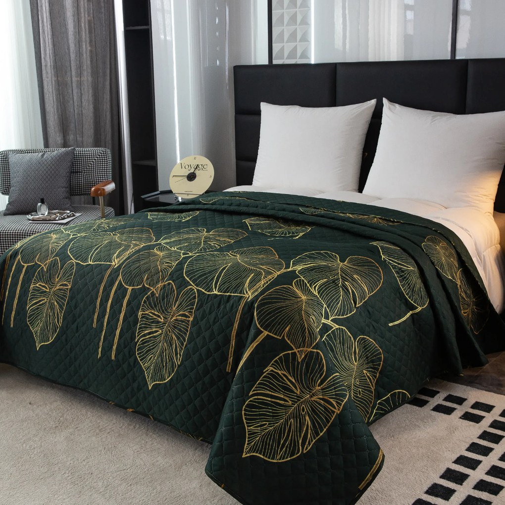 VENECIA ágytakaró sötétzöld Méret: 170 x 210 cm
