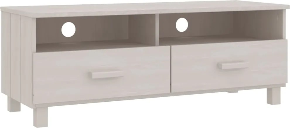 vidaXL HAMAR fehér tömör fenyőfa TV-szekrény 106 x 40 x 40 cm