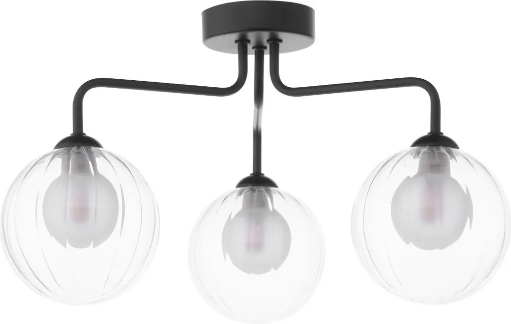 Dar Lighting modern mennyezeti lámpa feya matt fekete darfey0322-20
